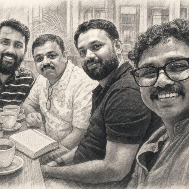 The four friends behind Forwords Library Café